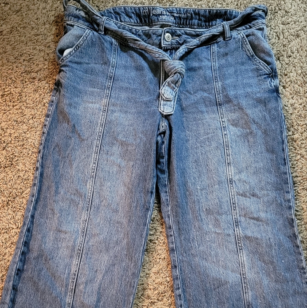 Maurices High Rise Wide Leg M Jeans 16